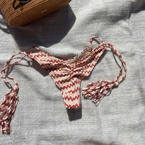 Montce Nadia Chevron Tassels bottom cheeky tie side - Picture 3 of 3